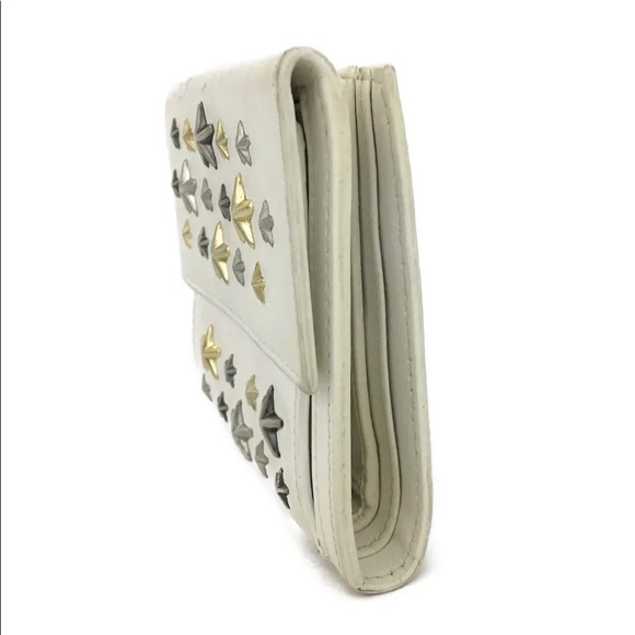 Jimmy Choo Nellie Star Studded Leather Bifold Wallet - Picture 4 of 17